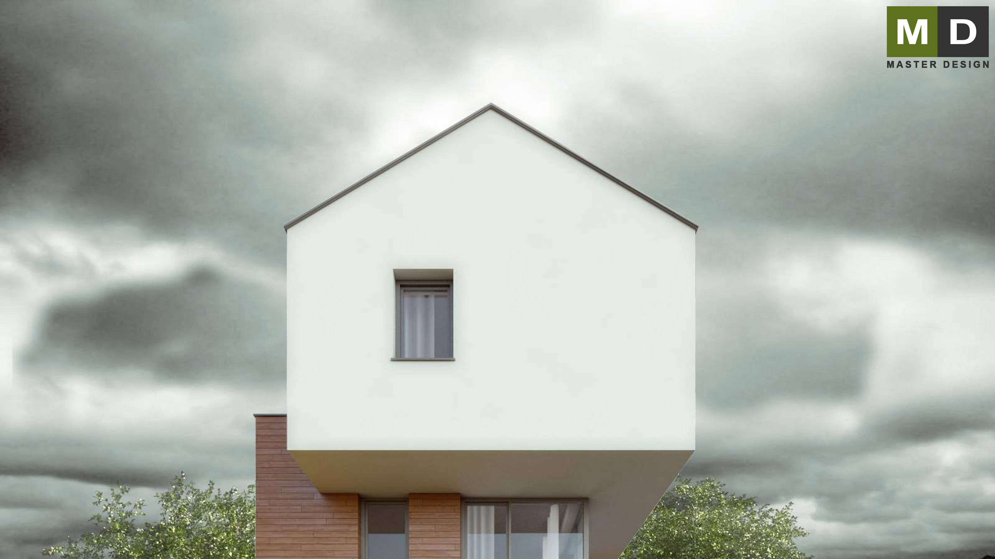 Low-energy house with a wave and atticKrmelín u Ostravy - visualisation5 Low-energy house with a wave and atticKrmelín u Ostravy - visualisation5