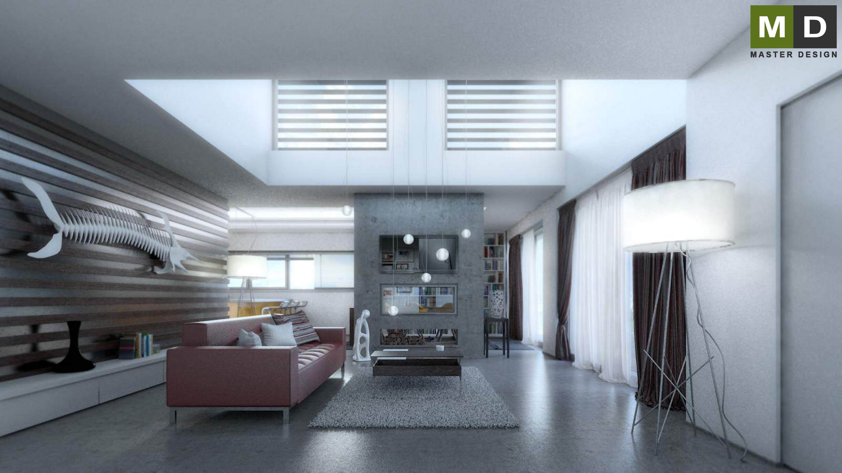 Family house interior - Budišovice - main visualisation Family house interior - Budišovice - main visualisation