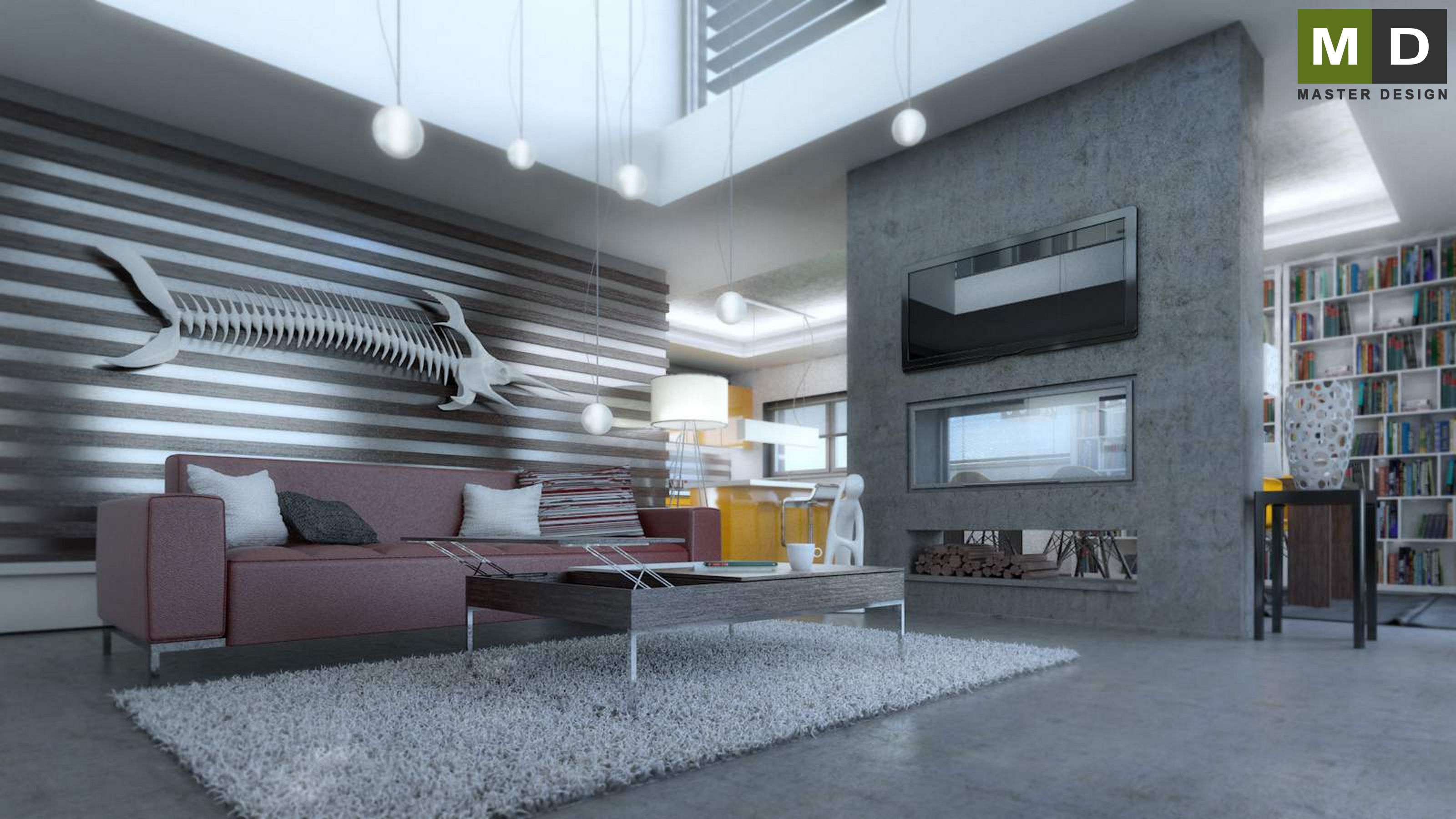 Family house interiorBudišovice - visualisation4 Family house interiorBudišovice - visualisation4