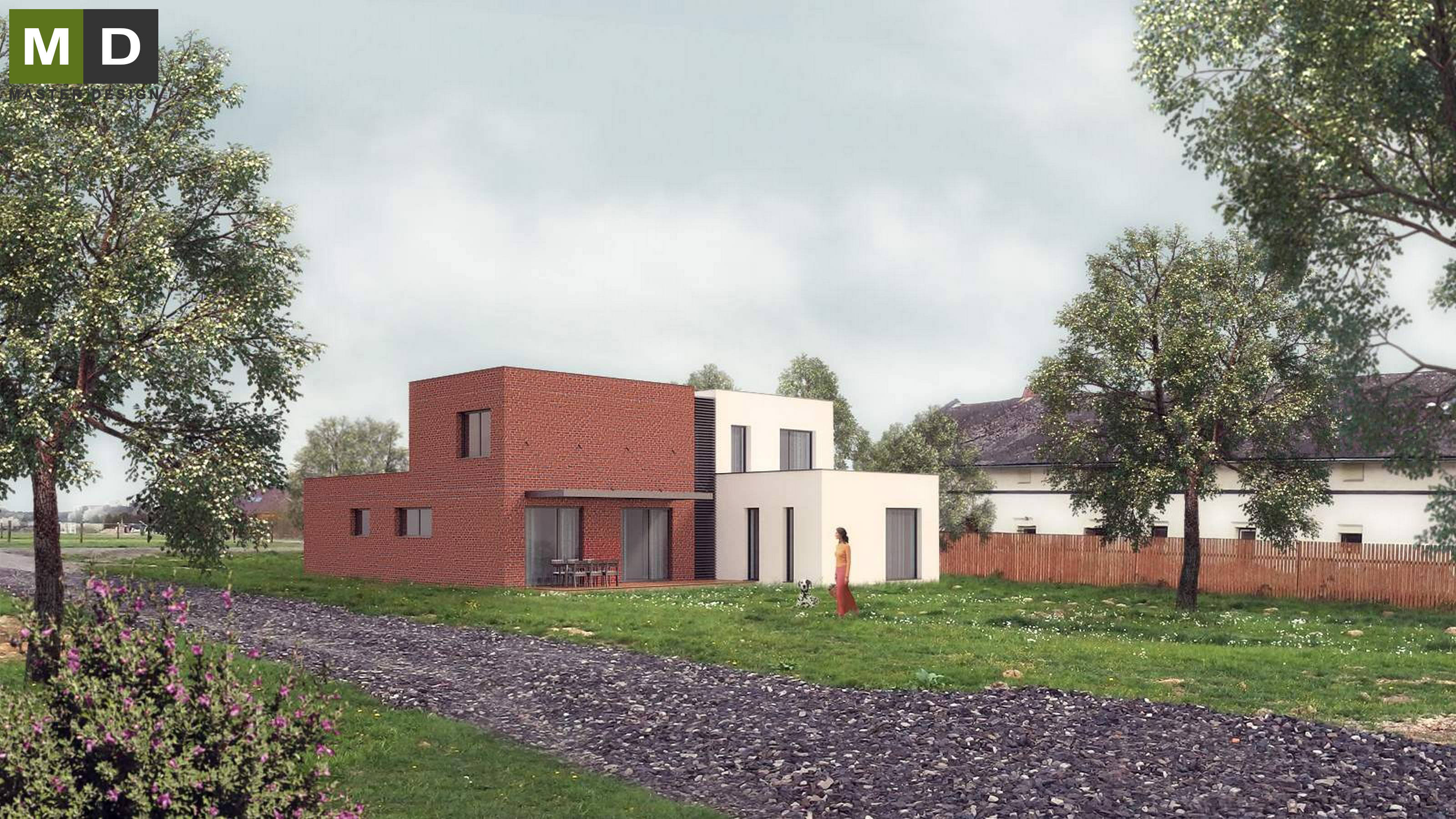 Low-energy luxury house with brick cladding - Polanka nad Odrou