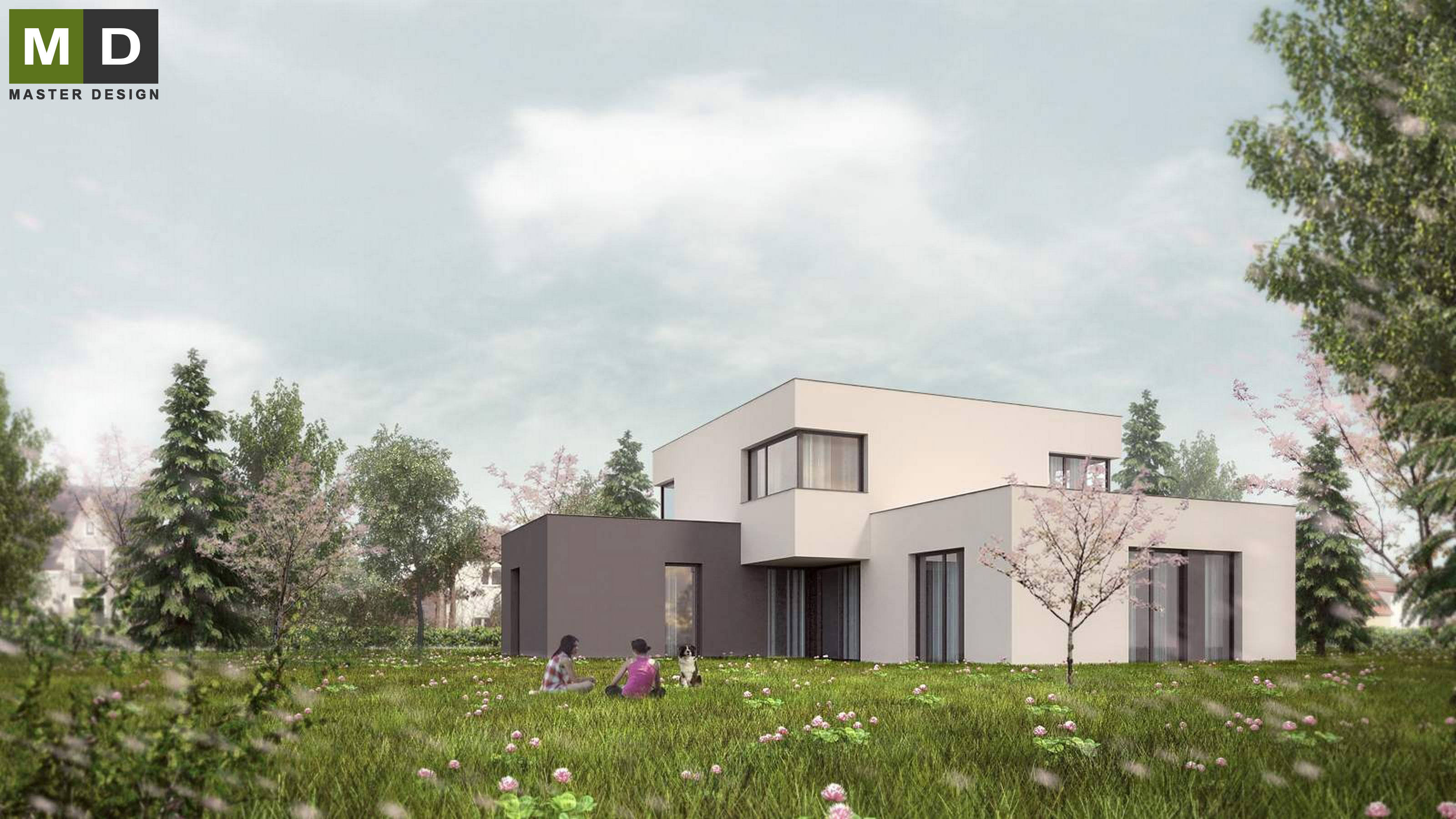 Economical two-storey house composed of blocks - Praha Kbely