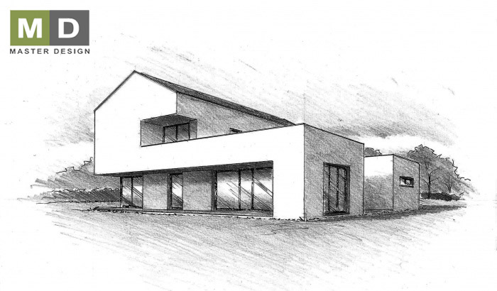 New two-storey family house - Bílovice nad Svitavou - main visualisation New two-storey family house - Bílovice nad Svitavou - main visualisation
