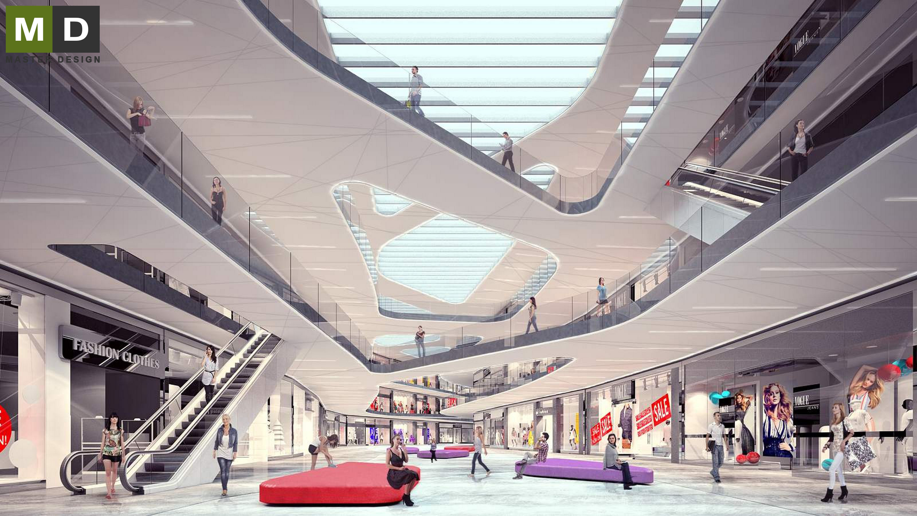 Shopping mall - Liberec - main visualisation Shopping mall - Liberec - main visualisation