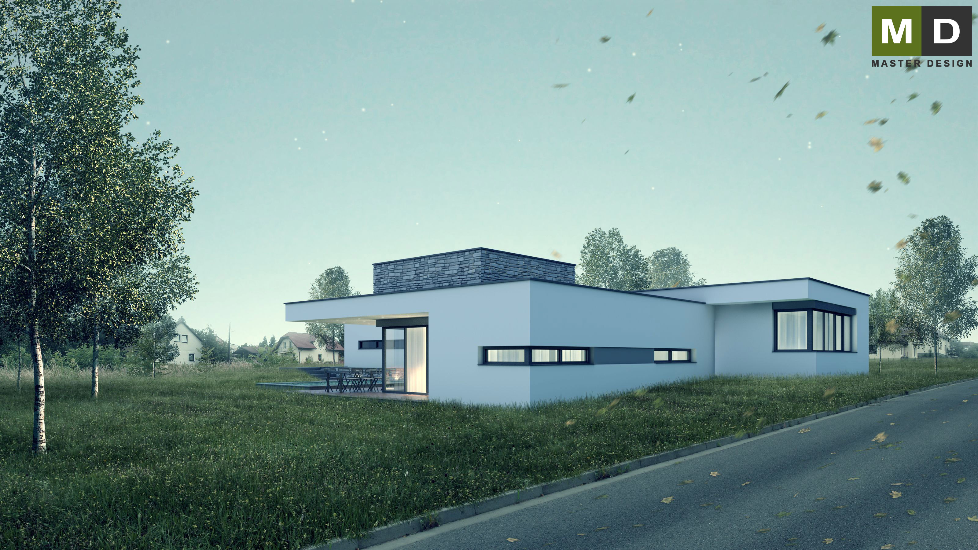 Luxury low energy bungalow with garageČernošice - visualisation4 Luxury low energy bungalow with garageČernošice - visualisation4
