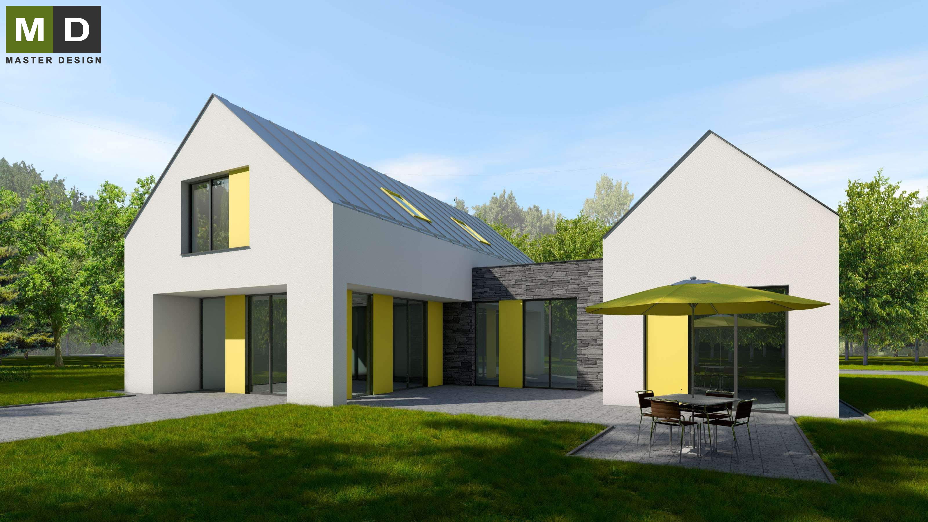 Luxury two-storey house in the CHKO - Trojanovice - main visualisation Luxury two-storey house in the CHKO - Trojanovice - main visualisation