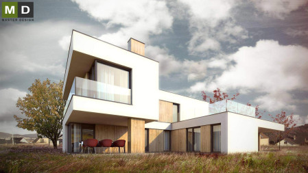 Luxury low energy house with a covered parking space - Levín u Berouna - main visualisation