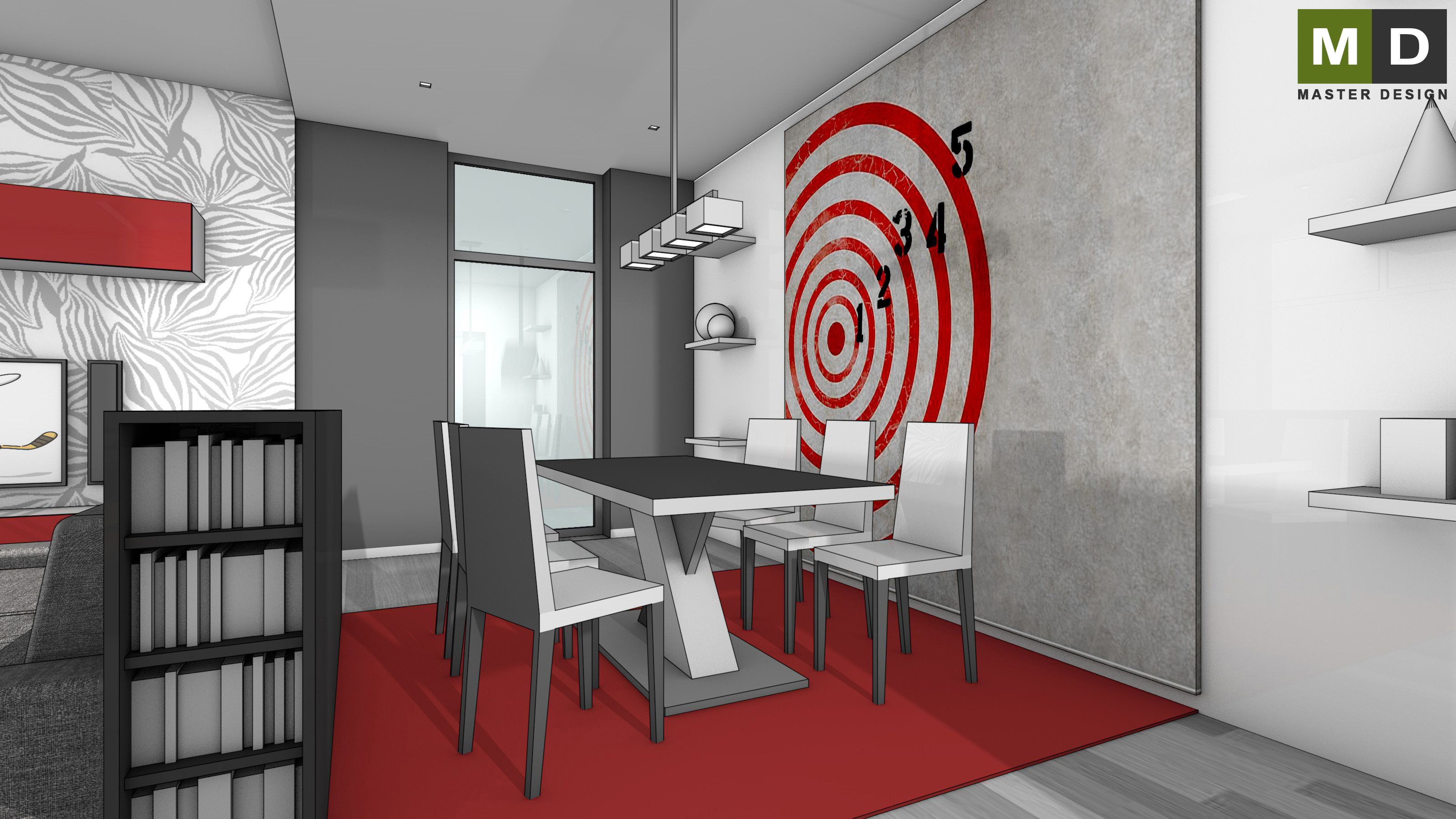 Family house interior - Praha Čestlice - visualisation 4 Family house interior - Praha Čestlice - visualisation 4