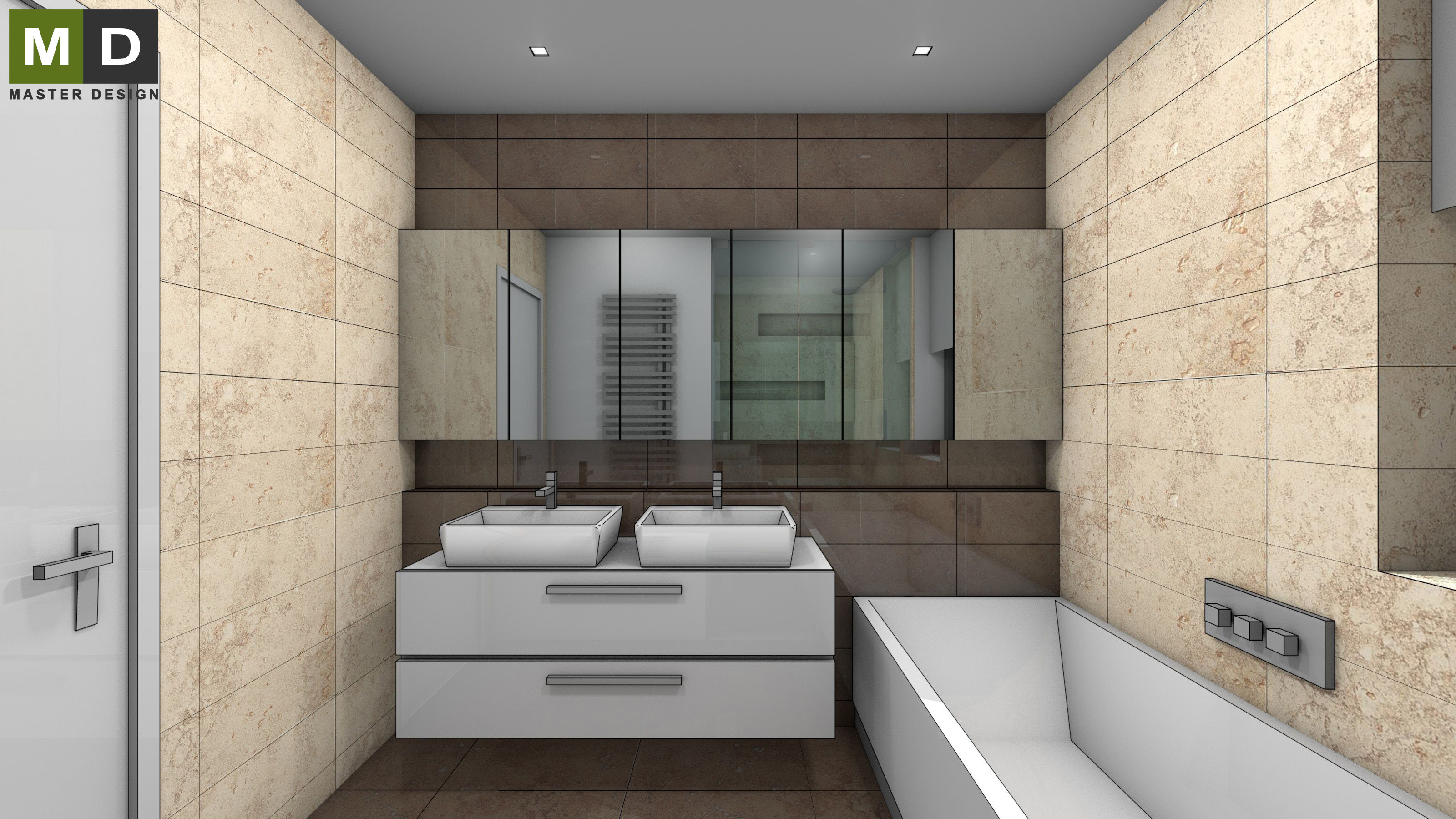 Family house interior - Praha Čestlice - visualisation 11 Family house interior - Praha Čestlice - visualisation 11