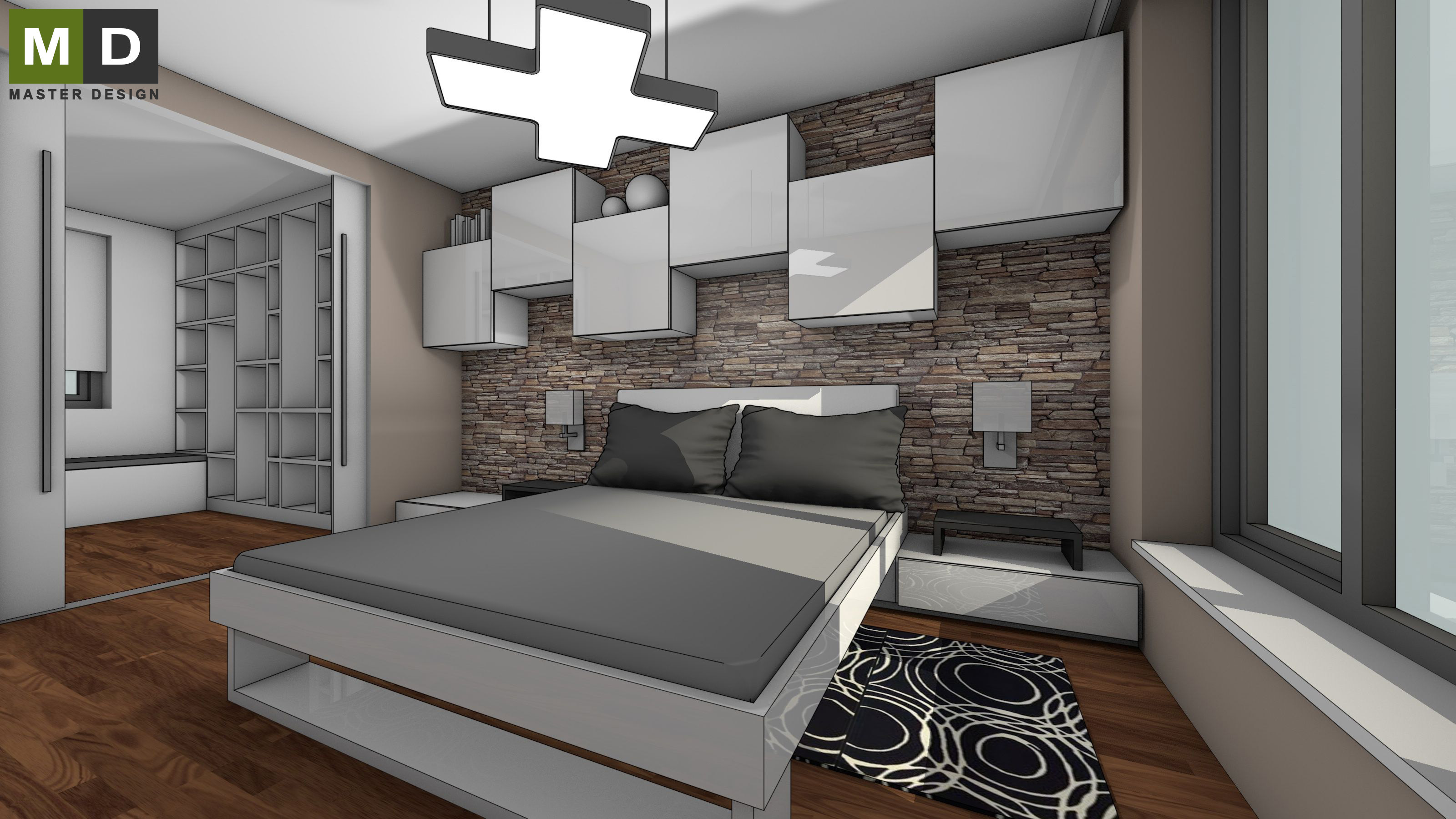 Family house interior - Praha Čestlice - visualisation 14 Family house interior - Praha Čestlice - visualisation 14