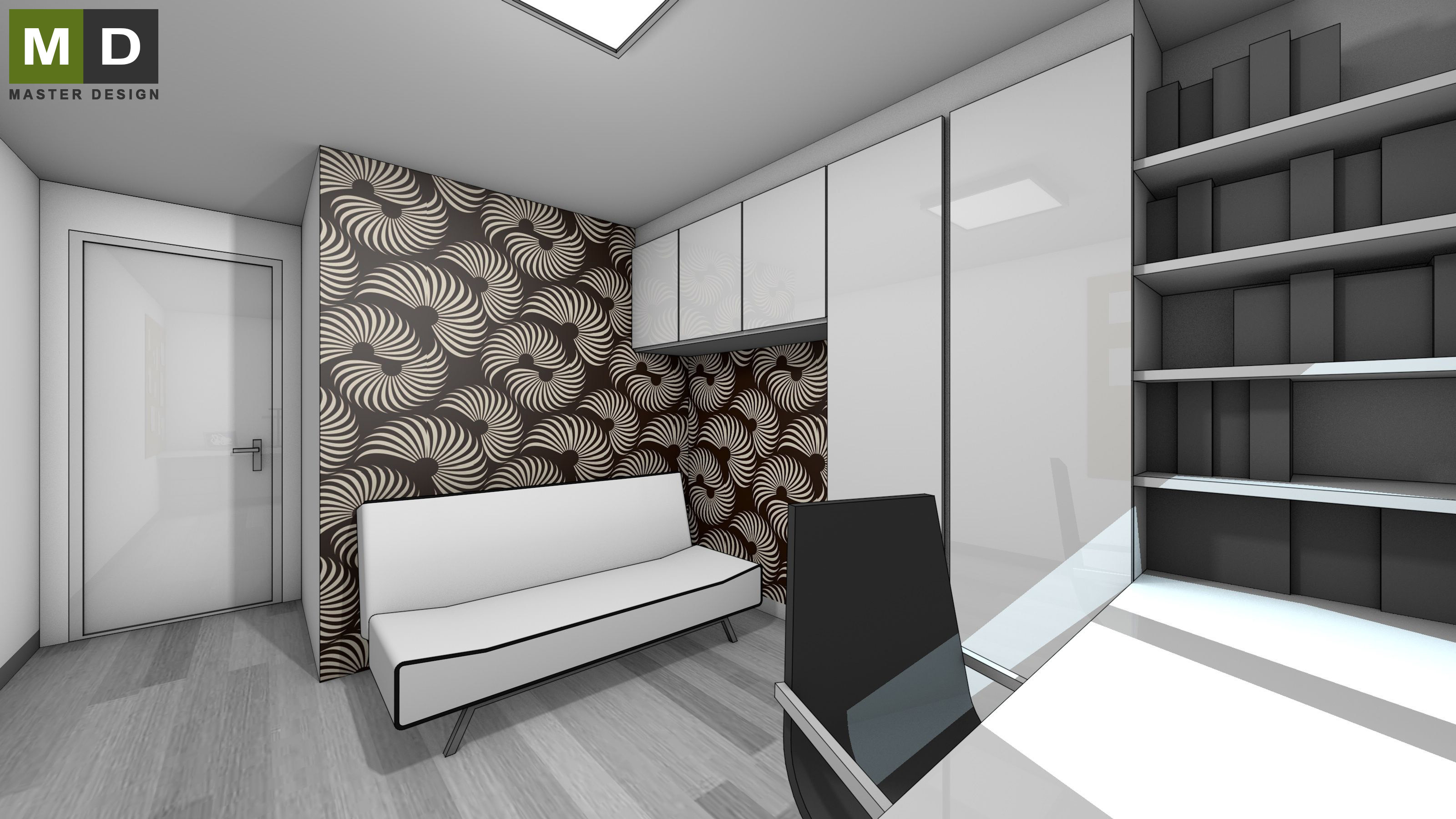 Family house interior - Praha Čestlice - visualisation 17 Family house interior - Praha Čestlice - visualisation 17