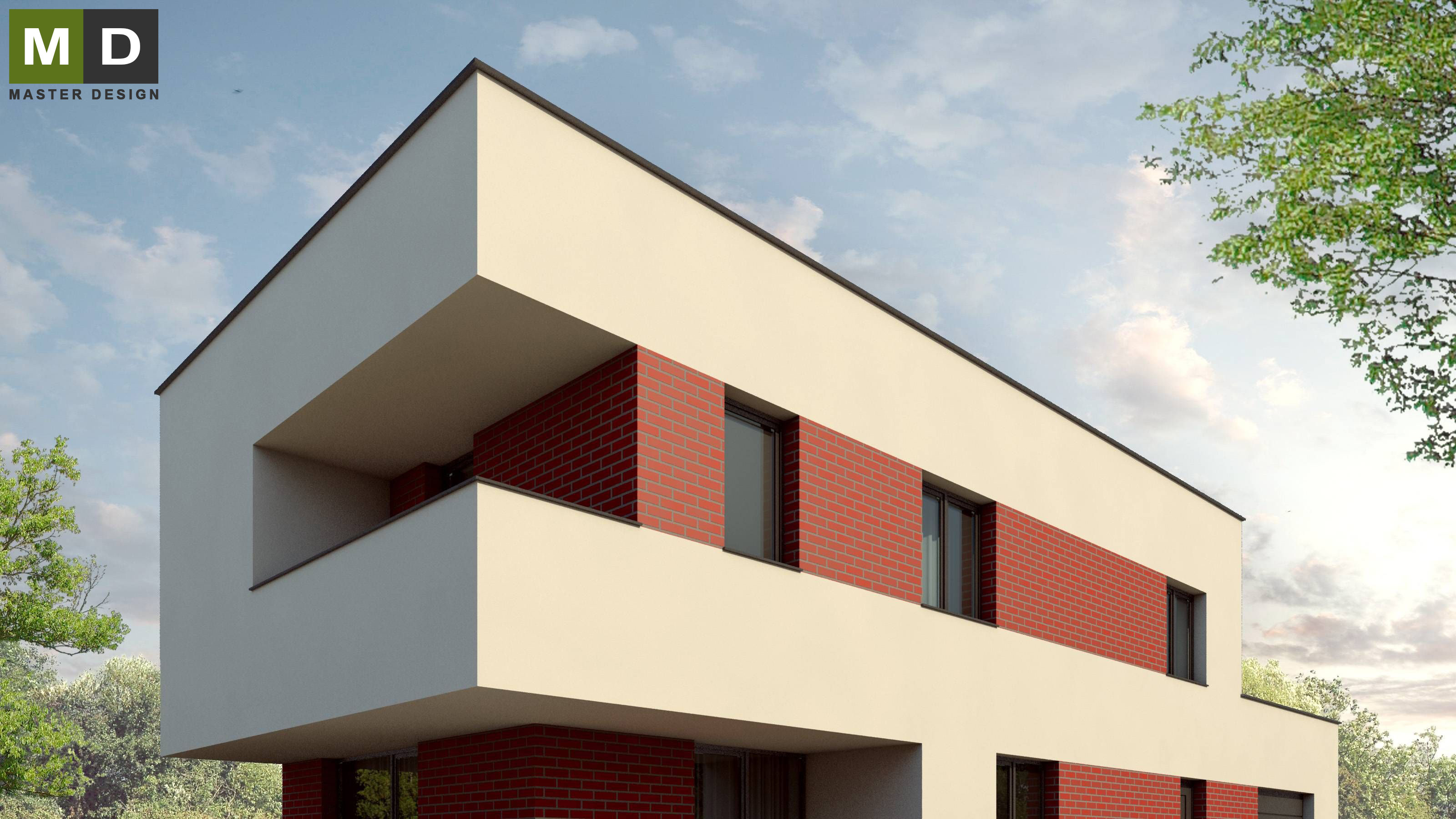 Elegant passive house with a balcony and garage - Orlová