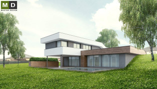 Low-energy house reacting to the terrain relief - Ústí nad Labem - preview