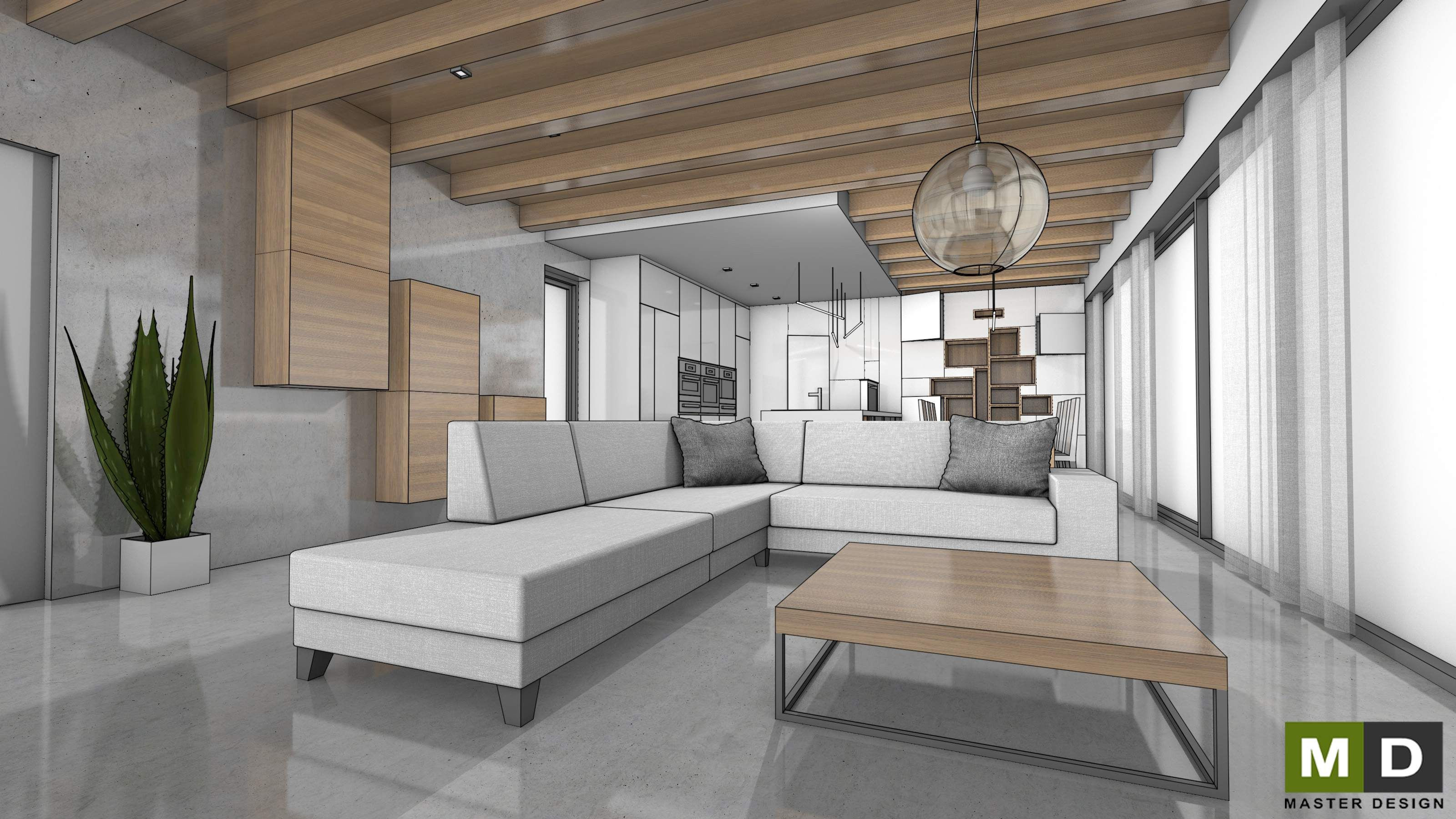 Family house interior - Krmelín - preview