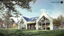 Small modern house with glazed front walls - Zvole - preview