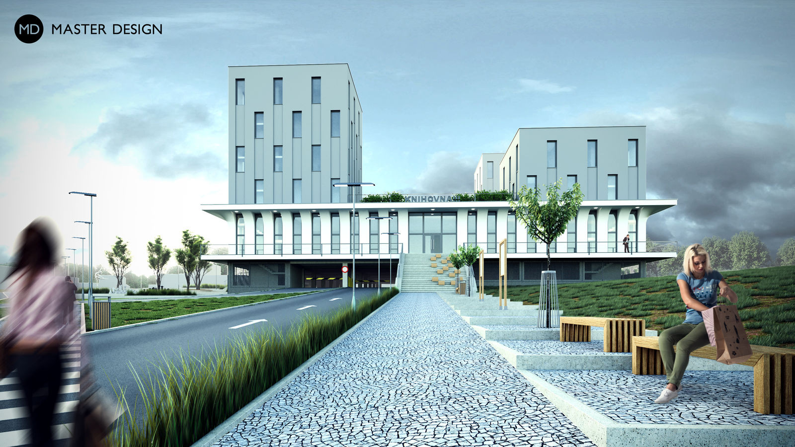 Multifunctional and residential building Kvartet - Ostrava - visualisation 2 Multifunctional and residential building Kvartet - Ostrava - visualisation 2