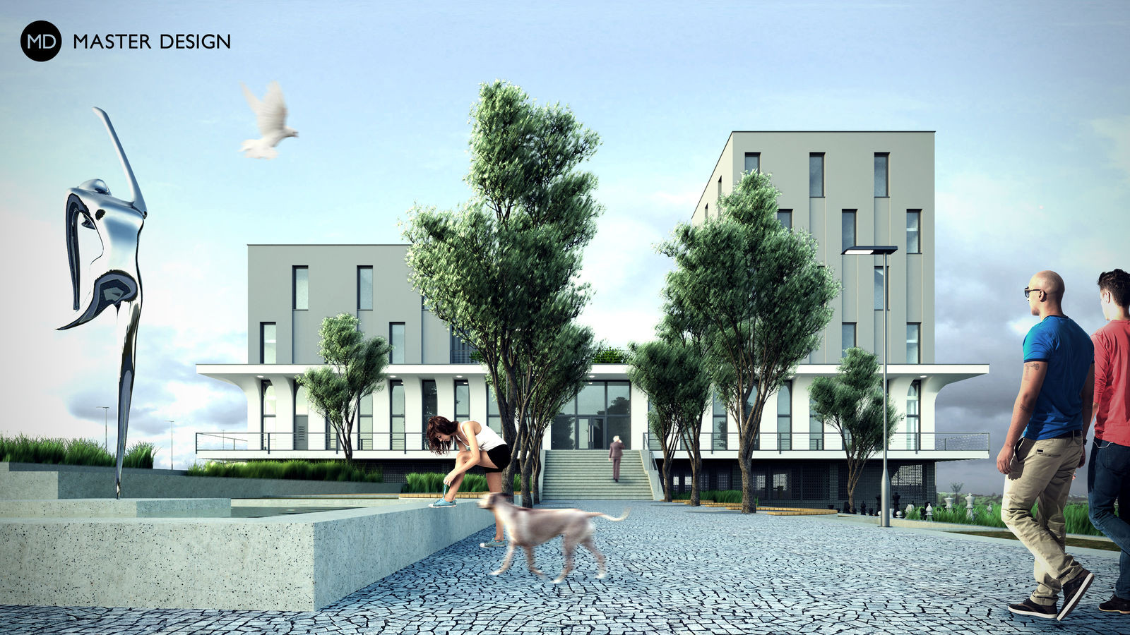 Multifunctional and residential building Kvartet - Ostrava - visualisation 3 Multifunctional and residential building Kvartet - Ostrava - visualisation 3