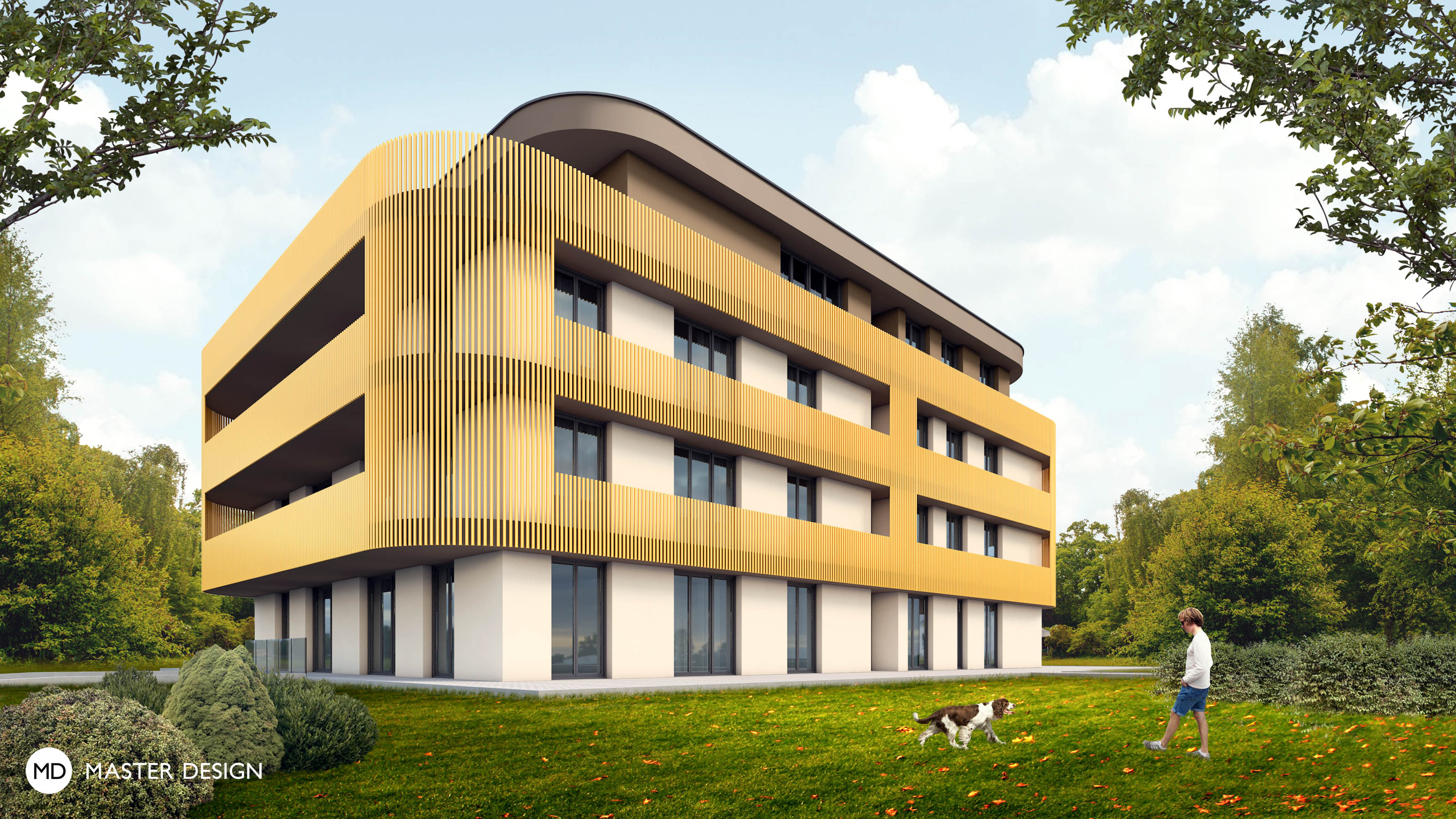 Organic Block of Flats in the Greenery - Prague Hodkovičky