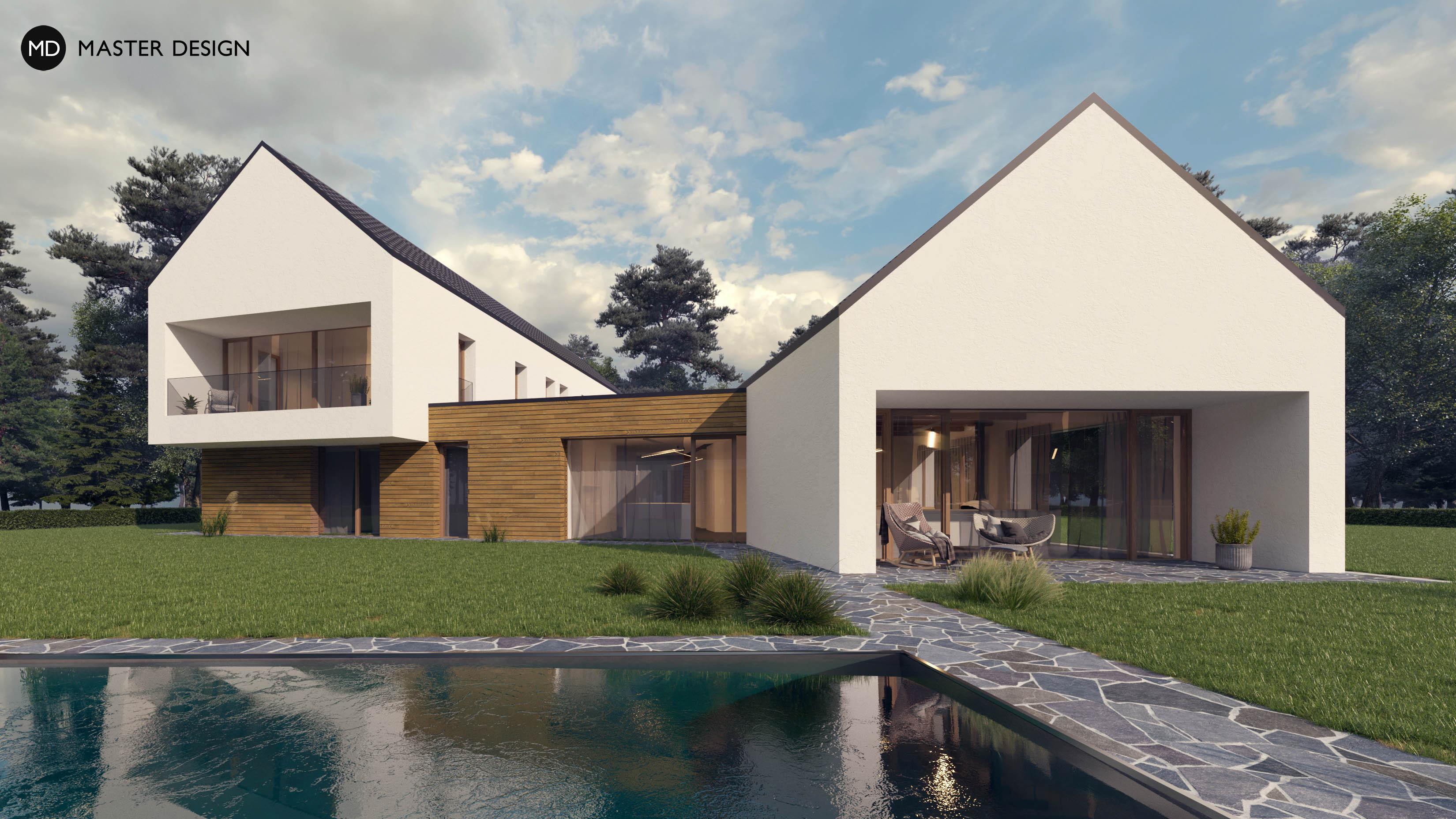 Country Villa Turned towards the View of Kunětická Hora - Staré Hradiště