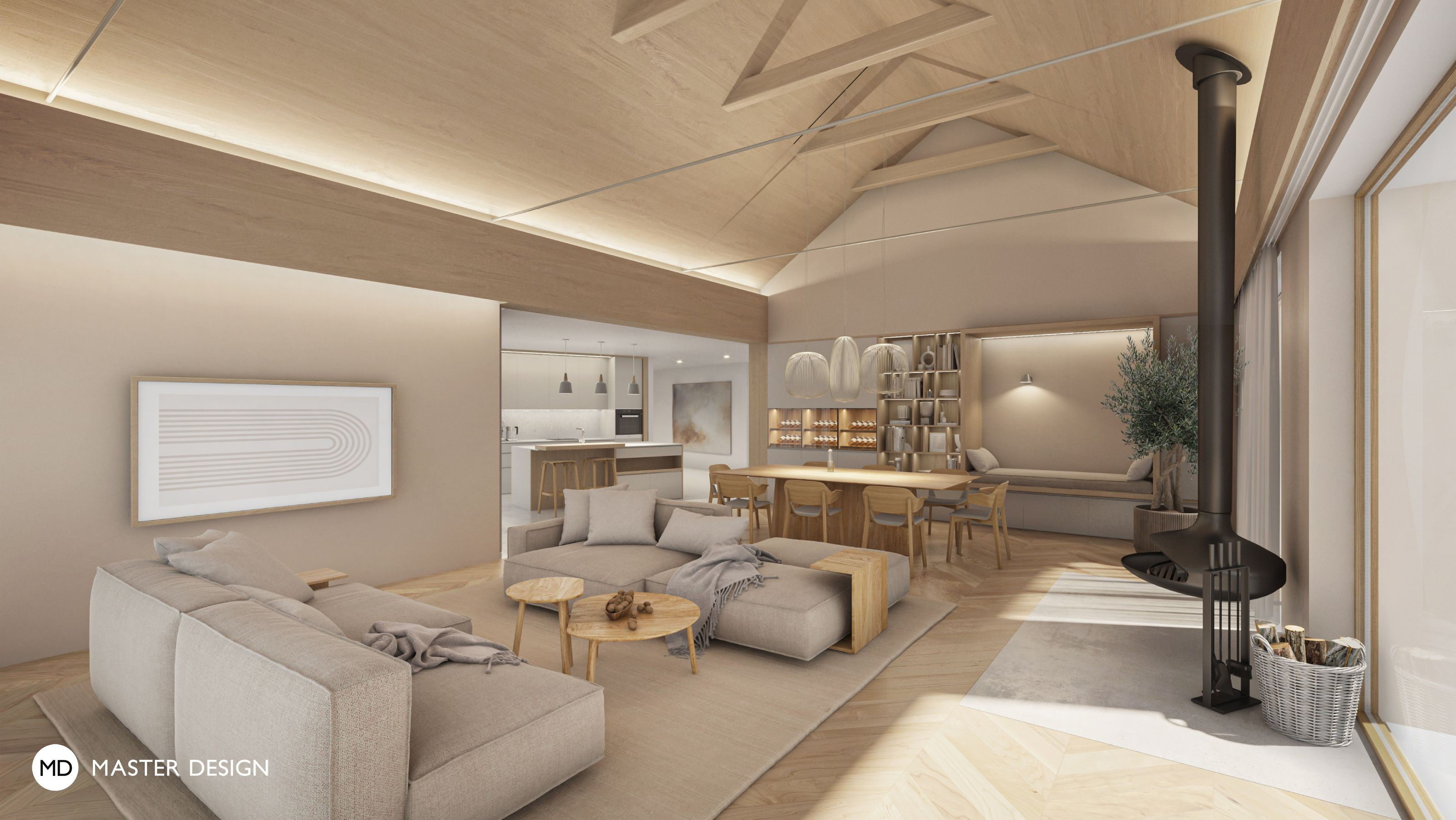 Interior of a Luxury Family House - Brozany nad Labem - main visualisation Interior of a Luxury Family House - Brozany nad Labem - main visualisation