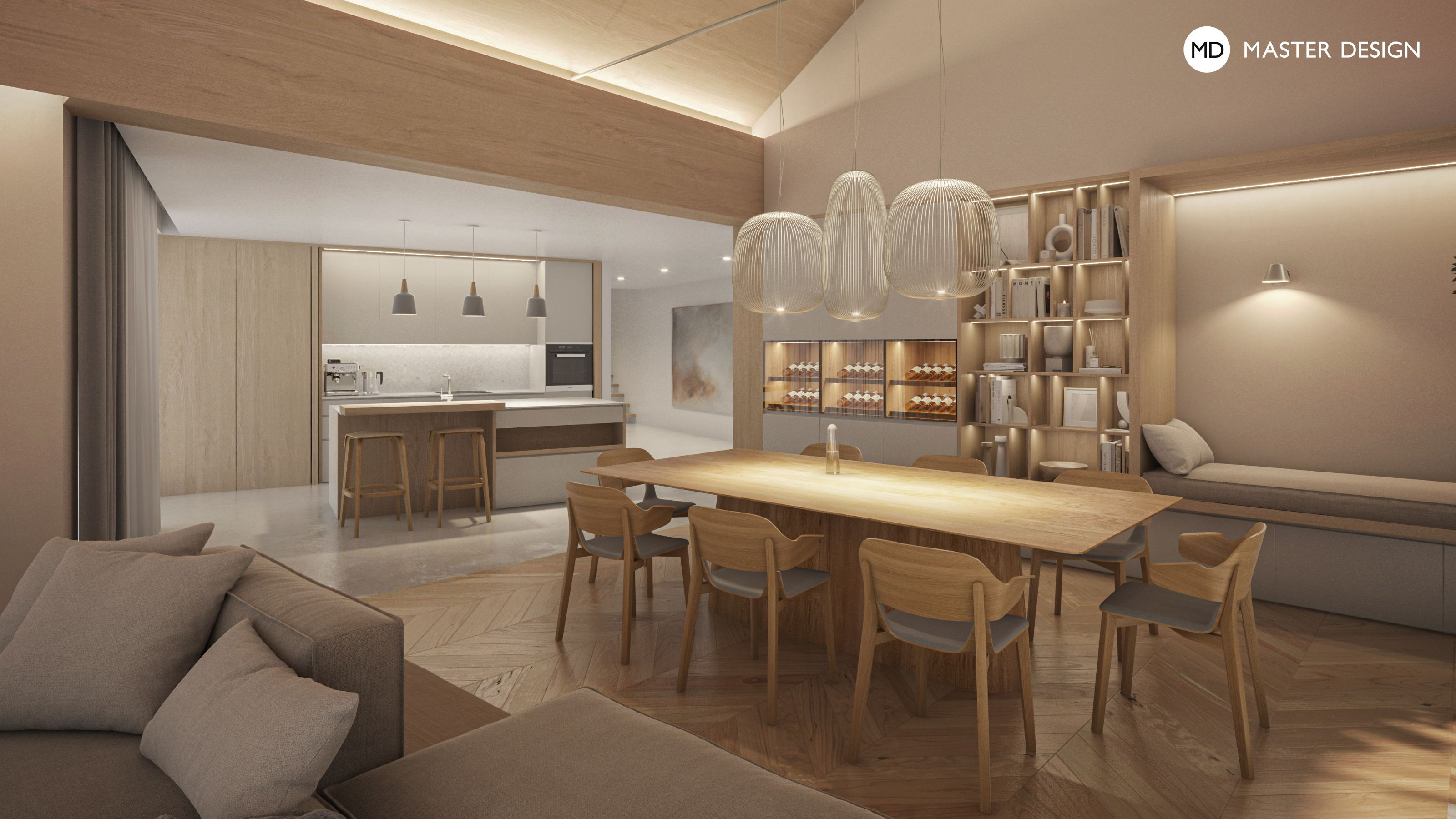 Interior of a Luxury Family HouseBrozany nad Labem - visualisation2 Interior of a Luxury Family HouseBrozany nad Labem - visualisation2