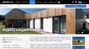 Na archiweb.cz je nový článek o našem bungalovu v Trojanovicích.