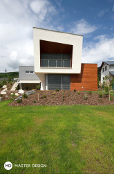 Atypical house in the slope for lawyer with timber facades and swimmingpoolBeroun - visualisation3