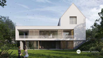 White villa on the hillside - Rakovník - main visualisation