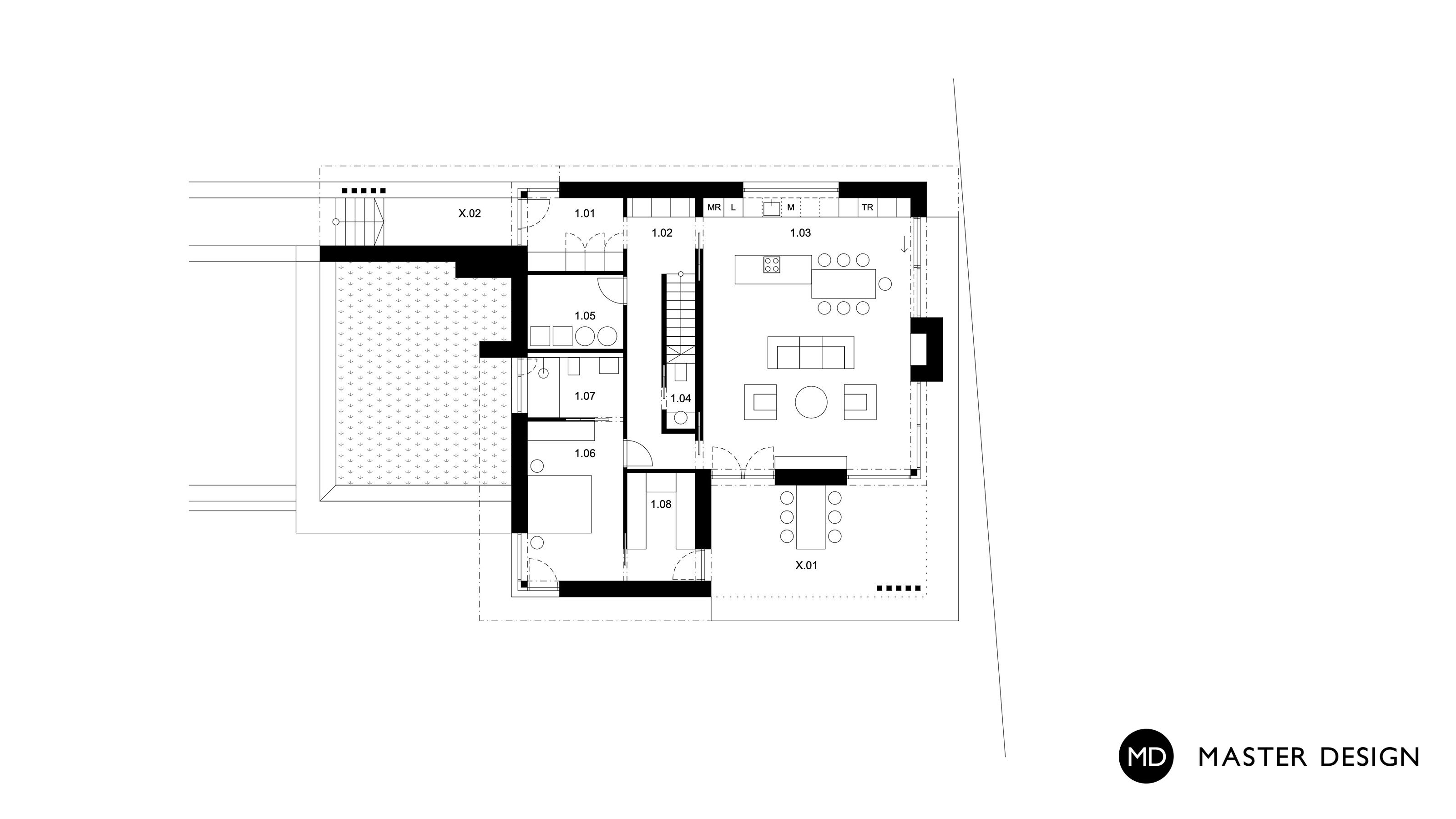 Three-story villa with large-format tilesPraha - visualisation5 Three-story villa with large-format tilesPraha - visualisation5