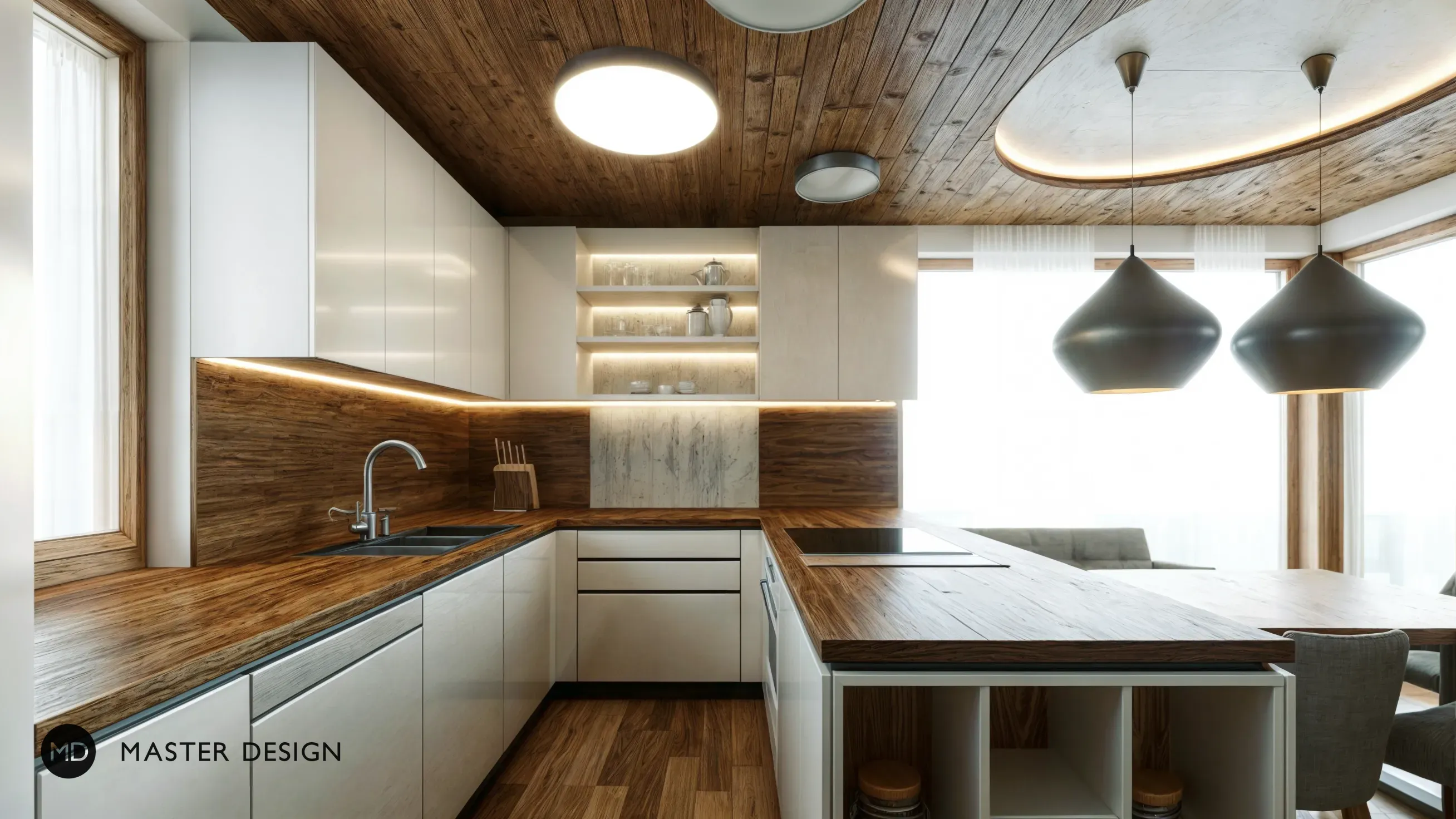 Mountain pension interiors with roof apartmentsRakousko Turrach - visualisation2 Mountain pension interiors with roof apartmentsRakousko Turrach - visualisation2
