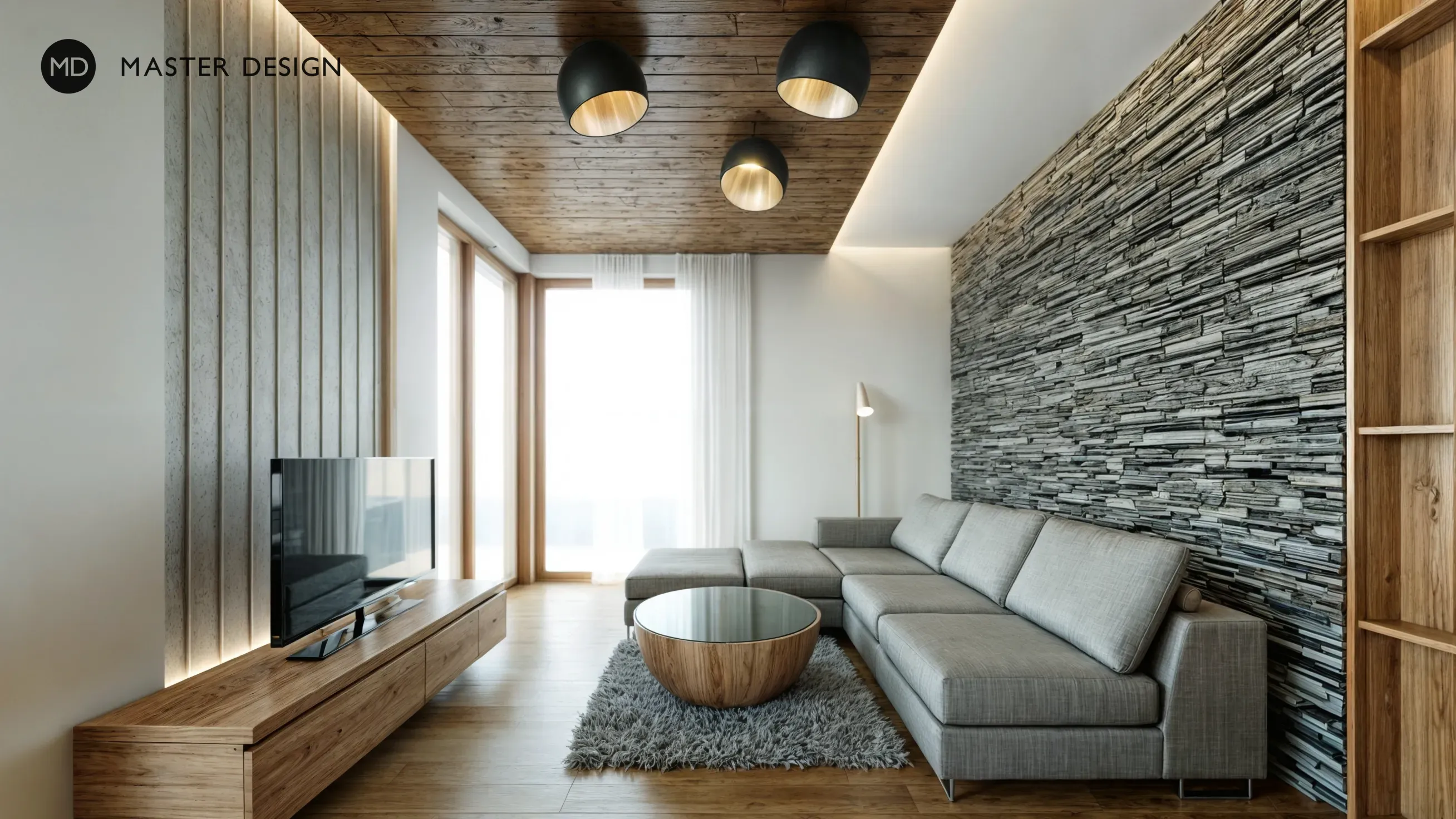 Mountain pension interiors with roof apartmentsRakousko Turrach - visualisation3 Mountain pension interiors with roof apartmentsRakousko Turrach - visualisation3