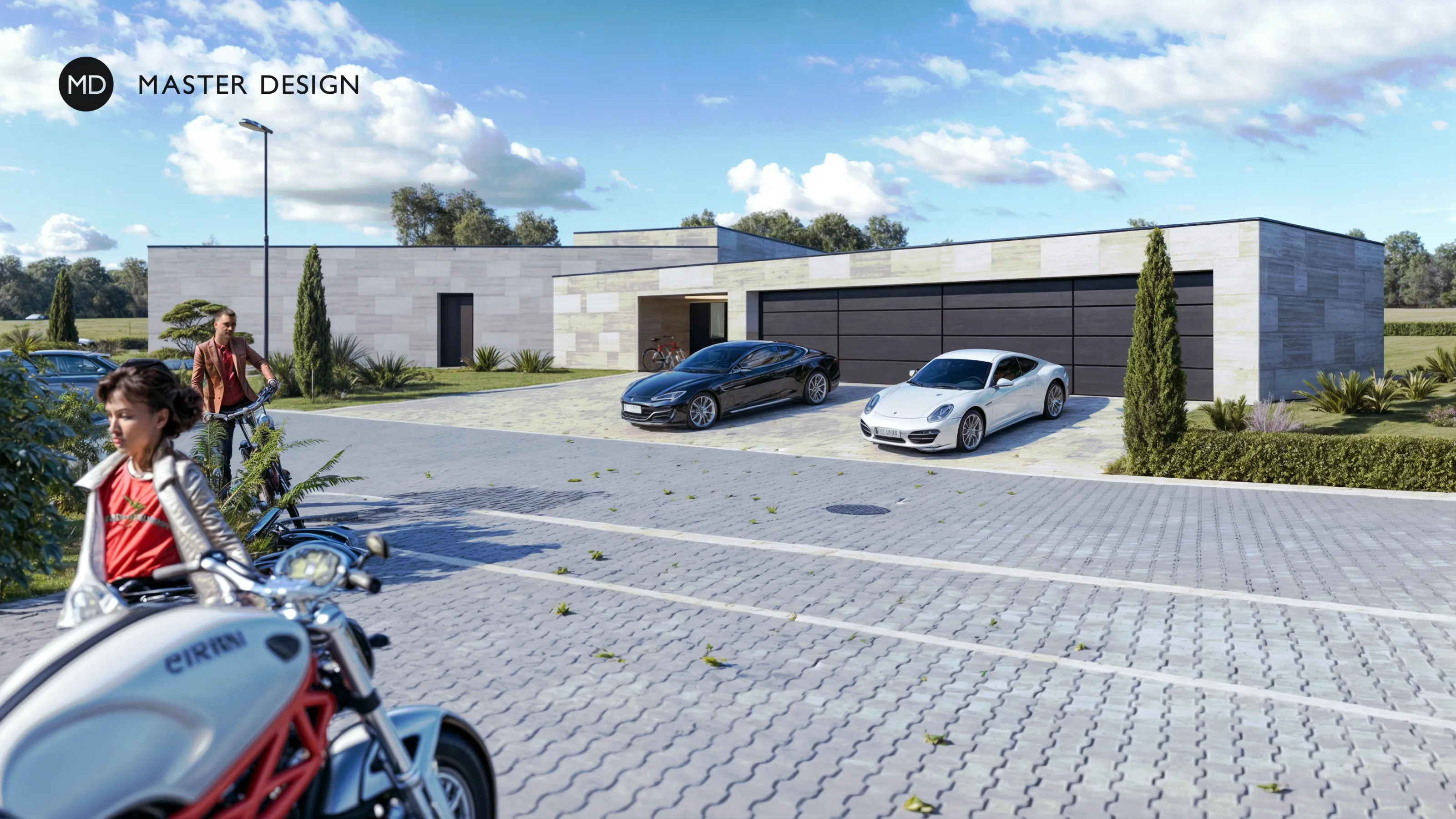 A Bungalow in the Shape of a Three-pointed StarUnhošť - visualisation3 A Bungalow in the Shape of a Three-pointed StarUnhošť - visualisation3