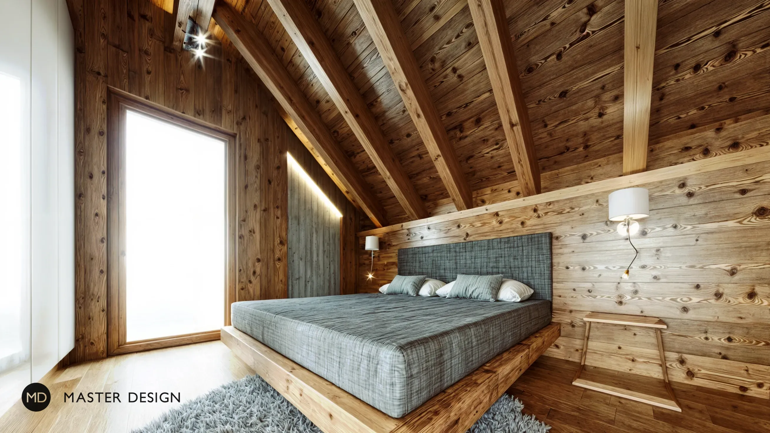 Mountain pension interiors with roof apartmentsRakousko Turrach - visualisation6 Mountain pension interiors with roof apartmentsRakousko Turrach - visualisation6