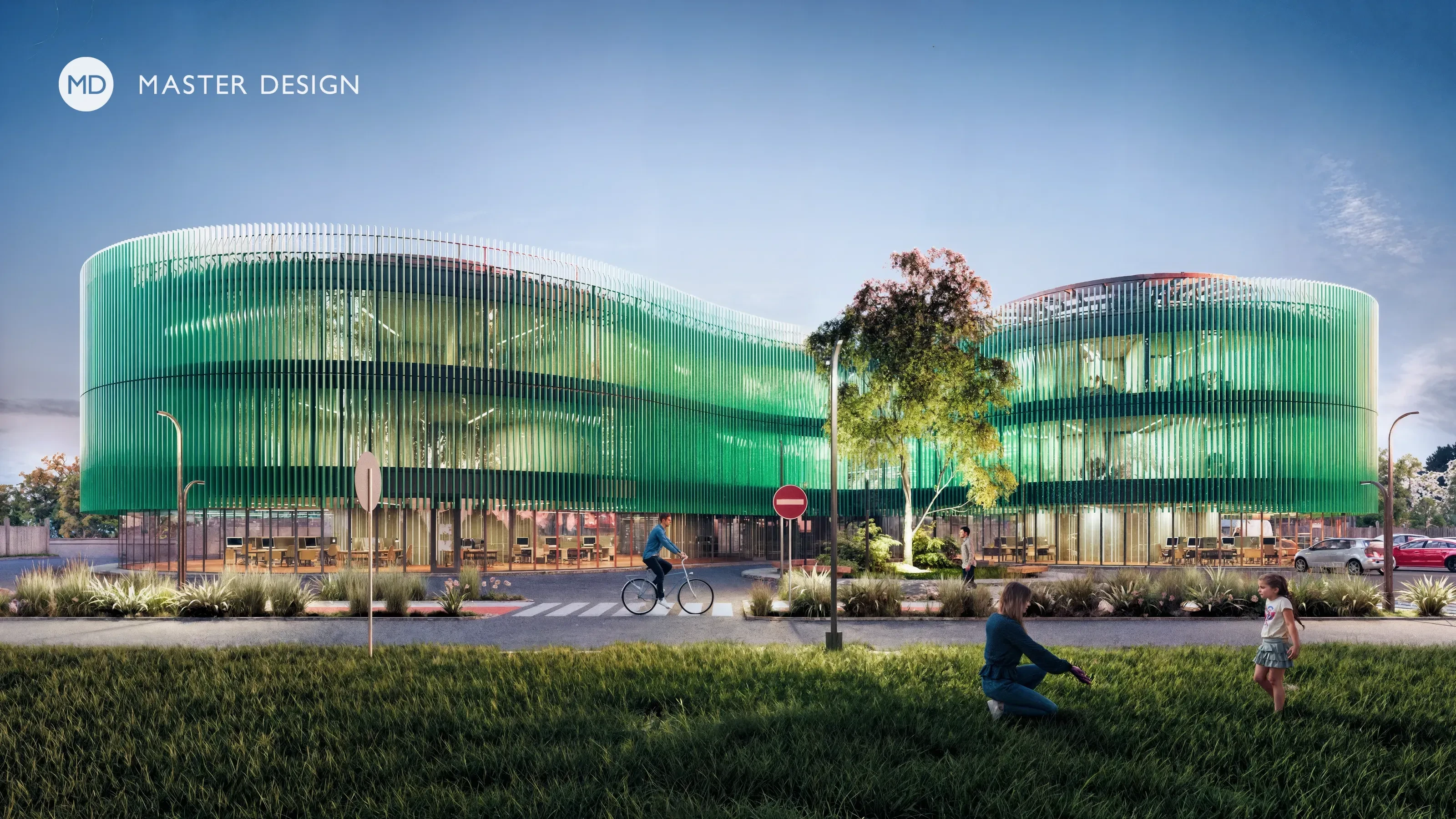 Modern organically shaped medical clinic - Olomouc