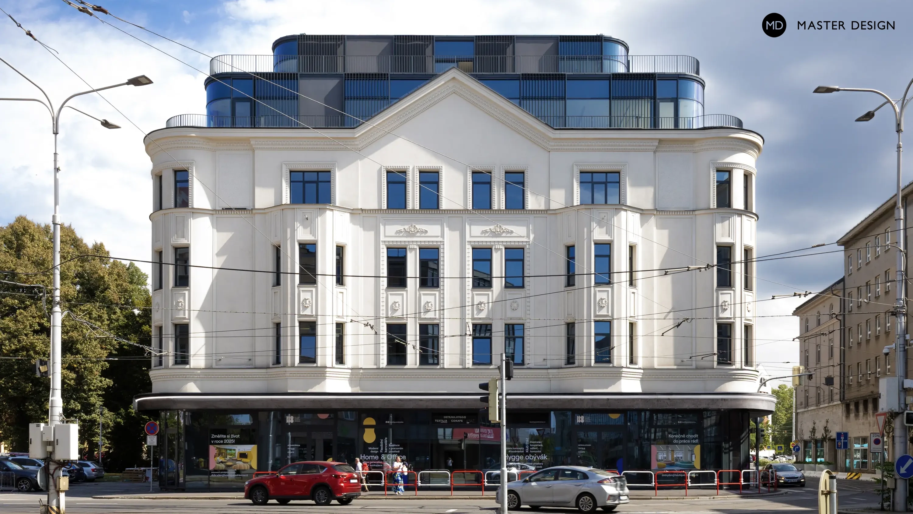 Reconstruction of historical building Ostravica Textilia - Ostrava