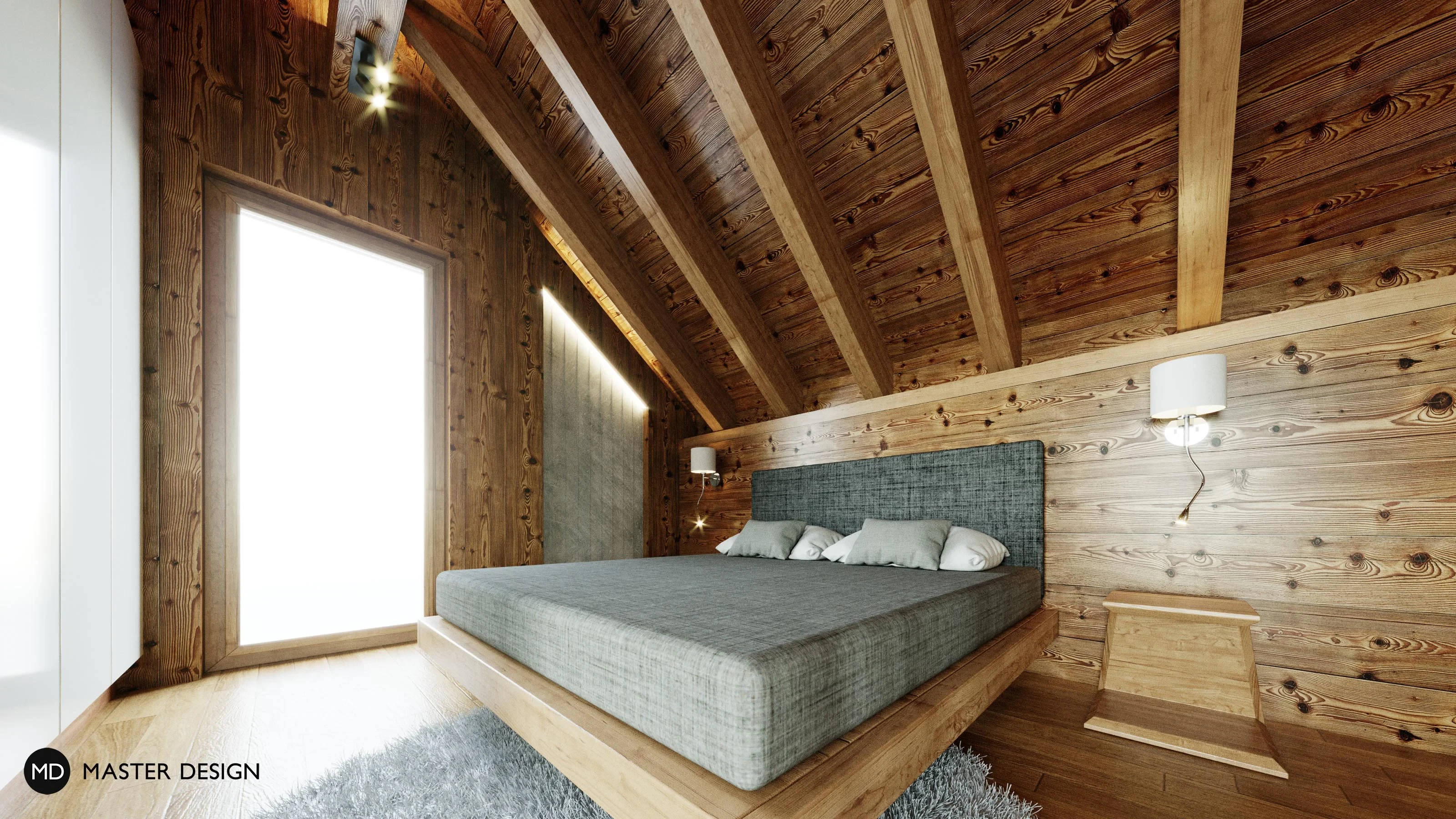 Mountain pension interiors with roof apartmentsAustria Turrach - visualisation6 Mountain pension interiors with roof apartmentsAustria Turrach - visualisation6