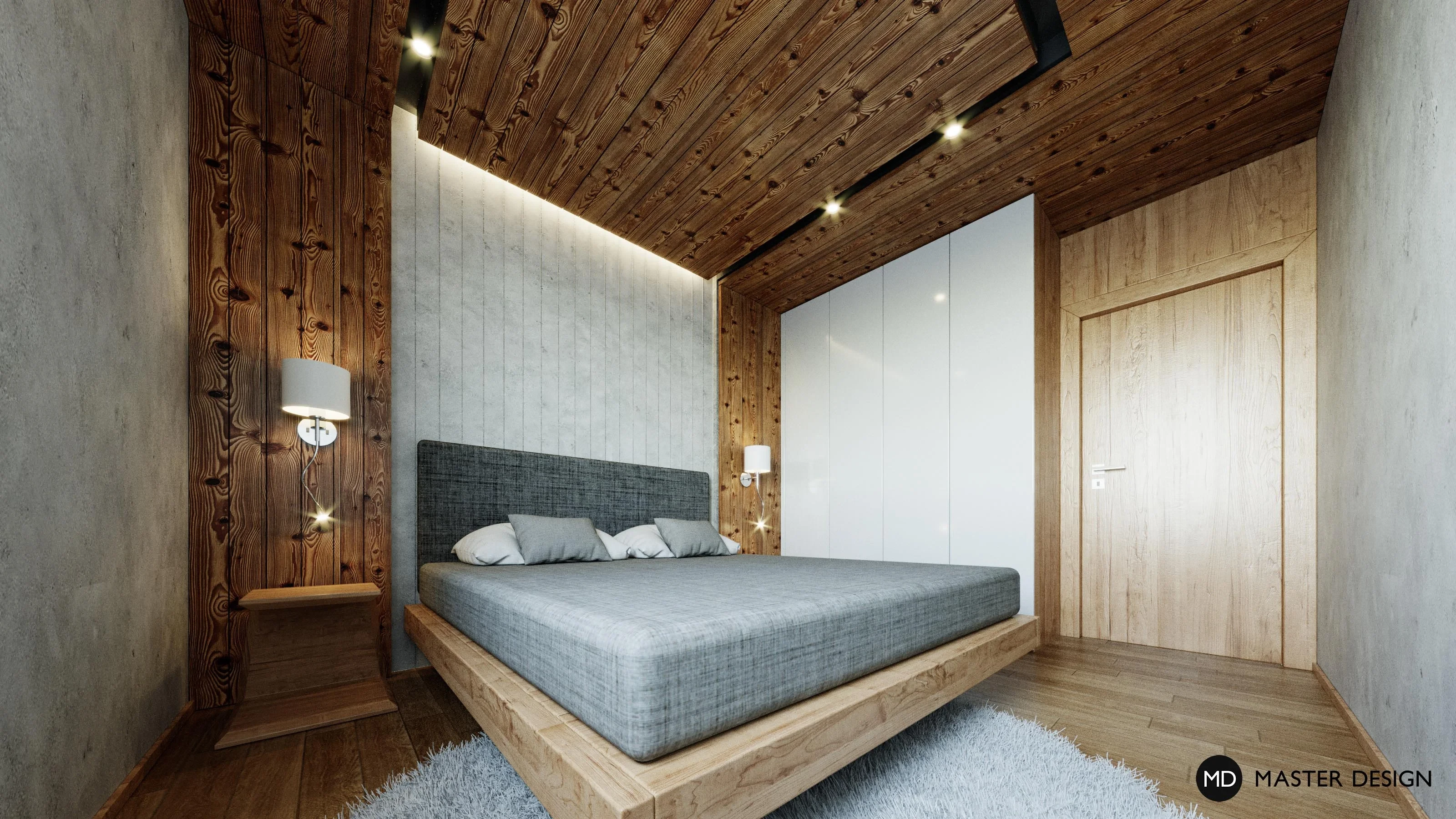 Mountain pension interiors with roof apartmentsAustria Turrach - visualisation13 Mountain pension interiors with roof apartmentsAustria Turrach - visualisation13