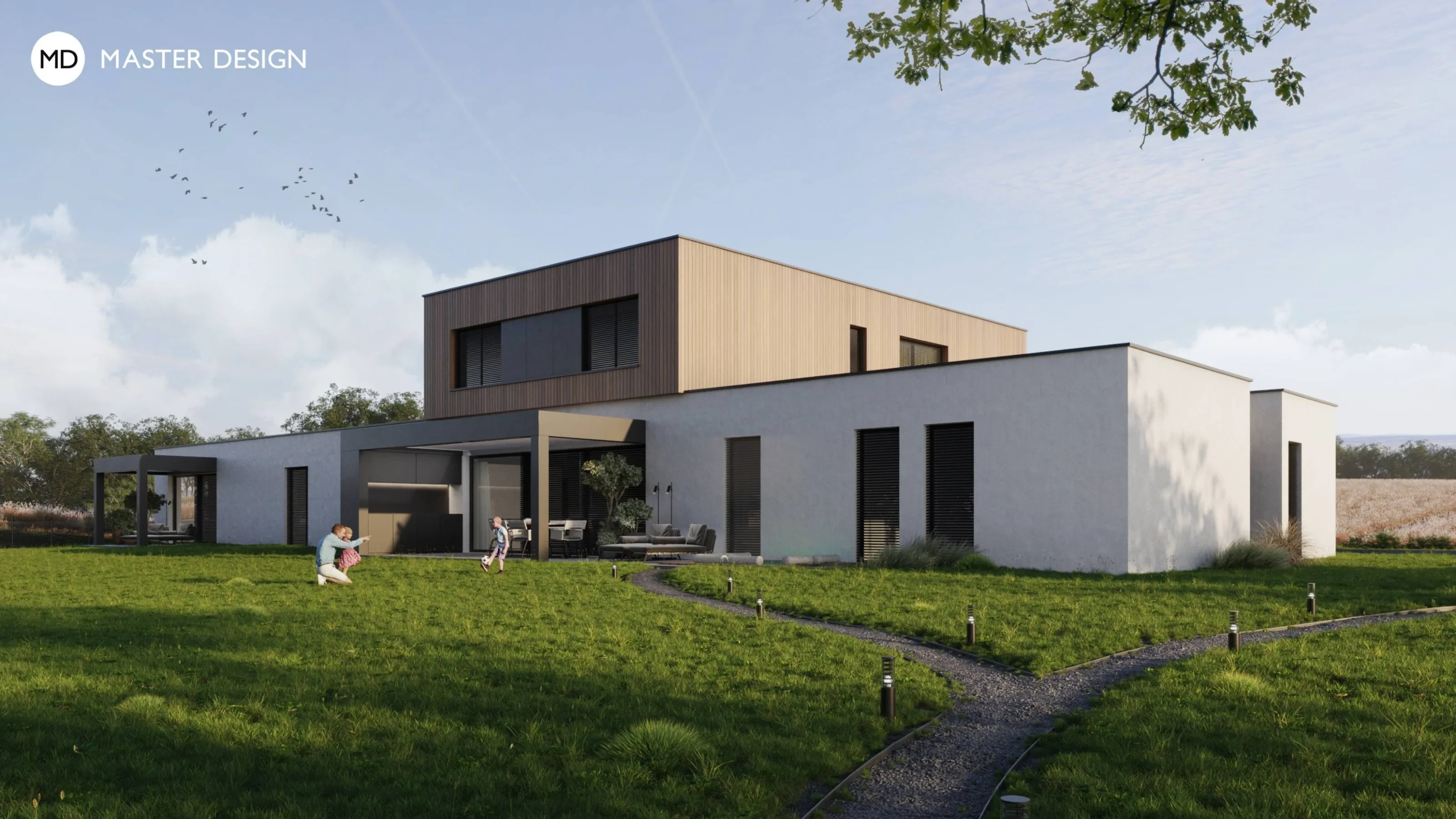 Luxury Suburban Villa with Outdoor Kitchen - Horní Počernice