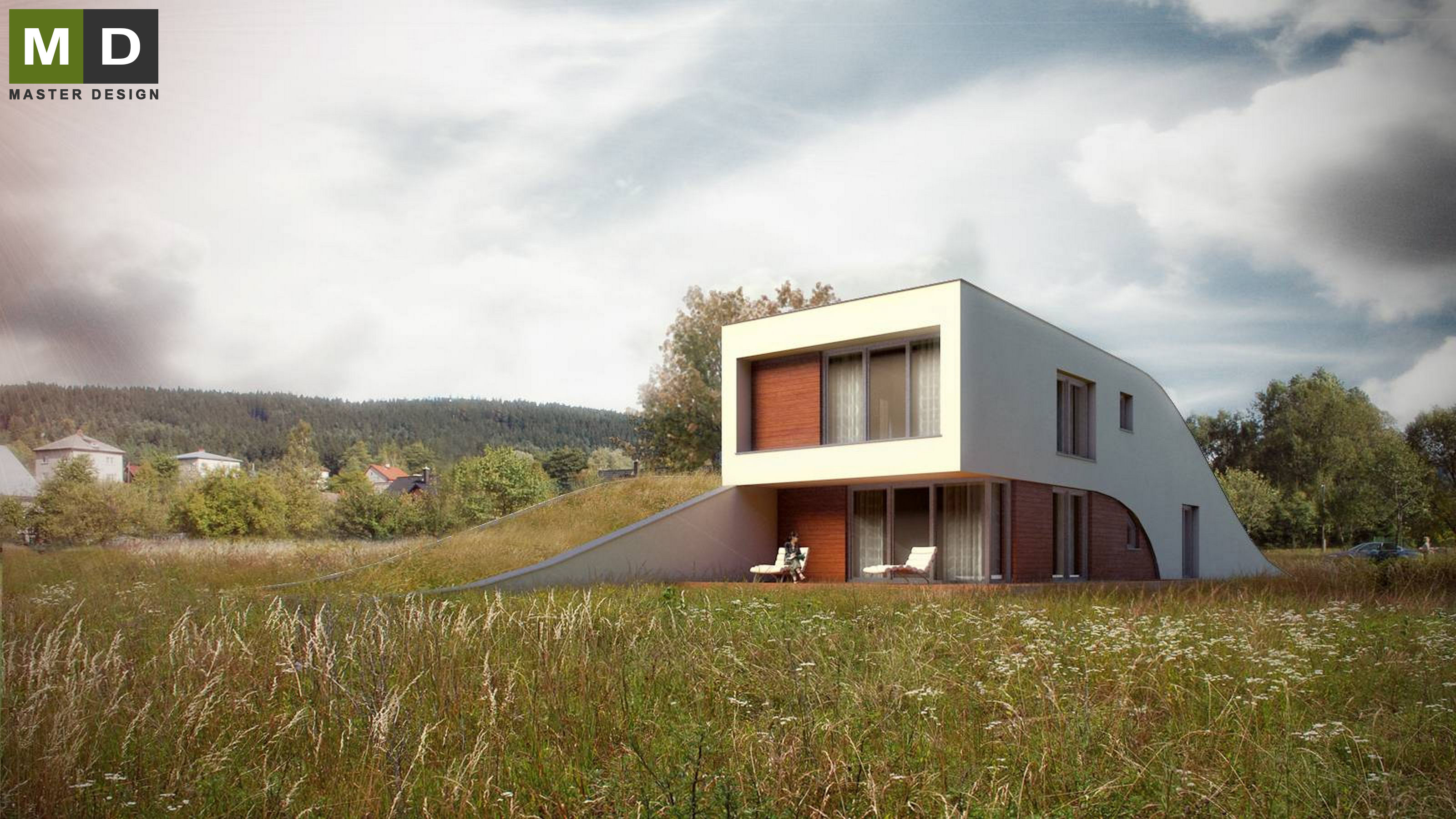 Luxury low-energy house in harmony with nature - Bystřice