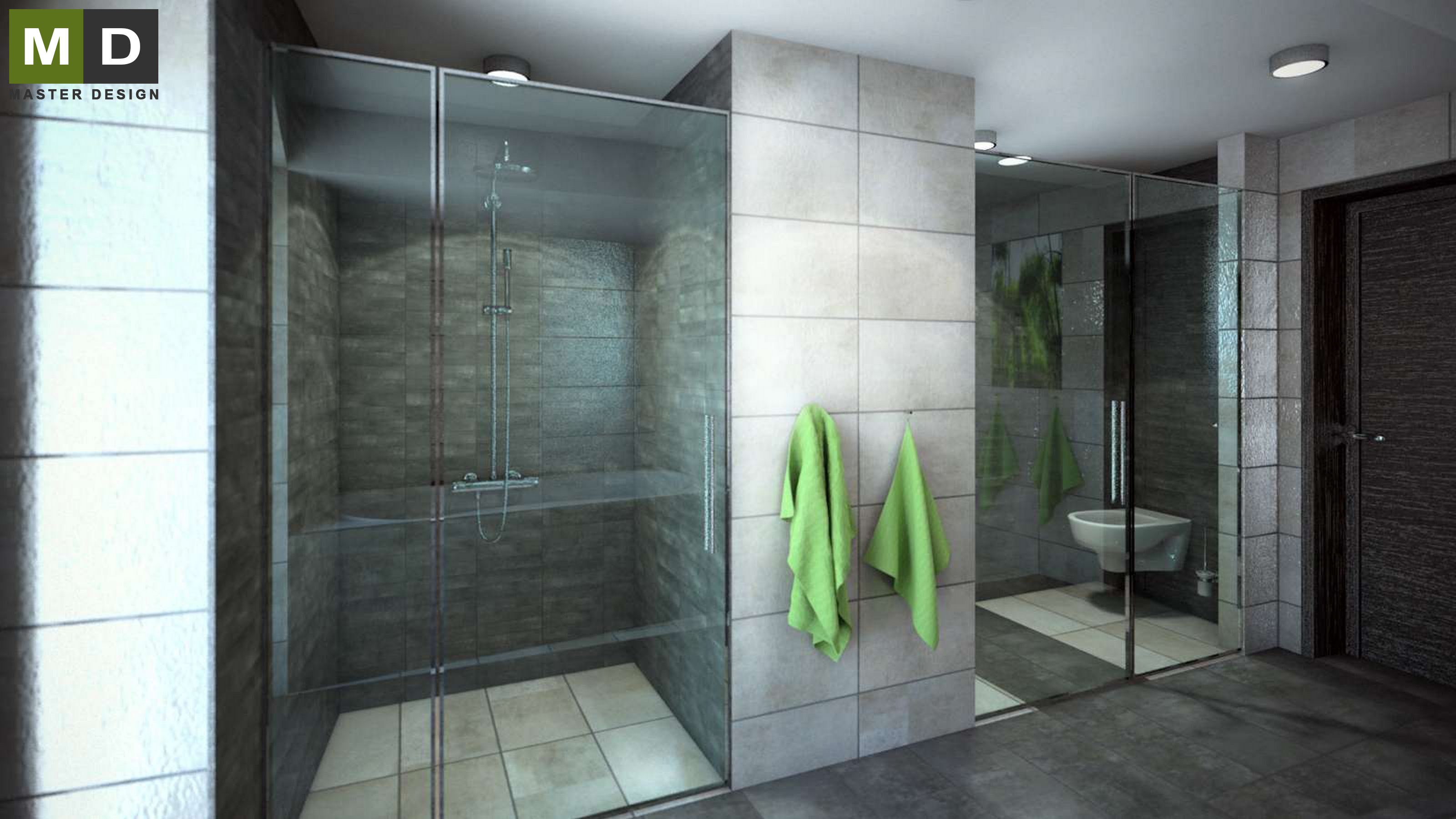 Bath interiors for family homePstruží - visualisation3 Bath interiors for family homePstruží - visualisation3