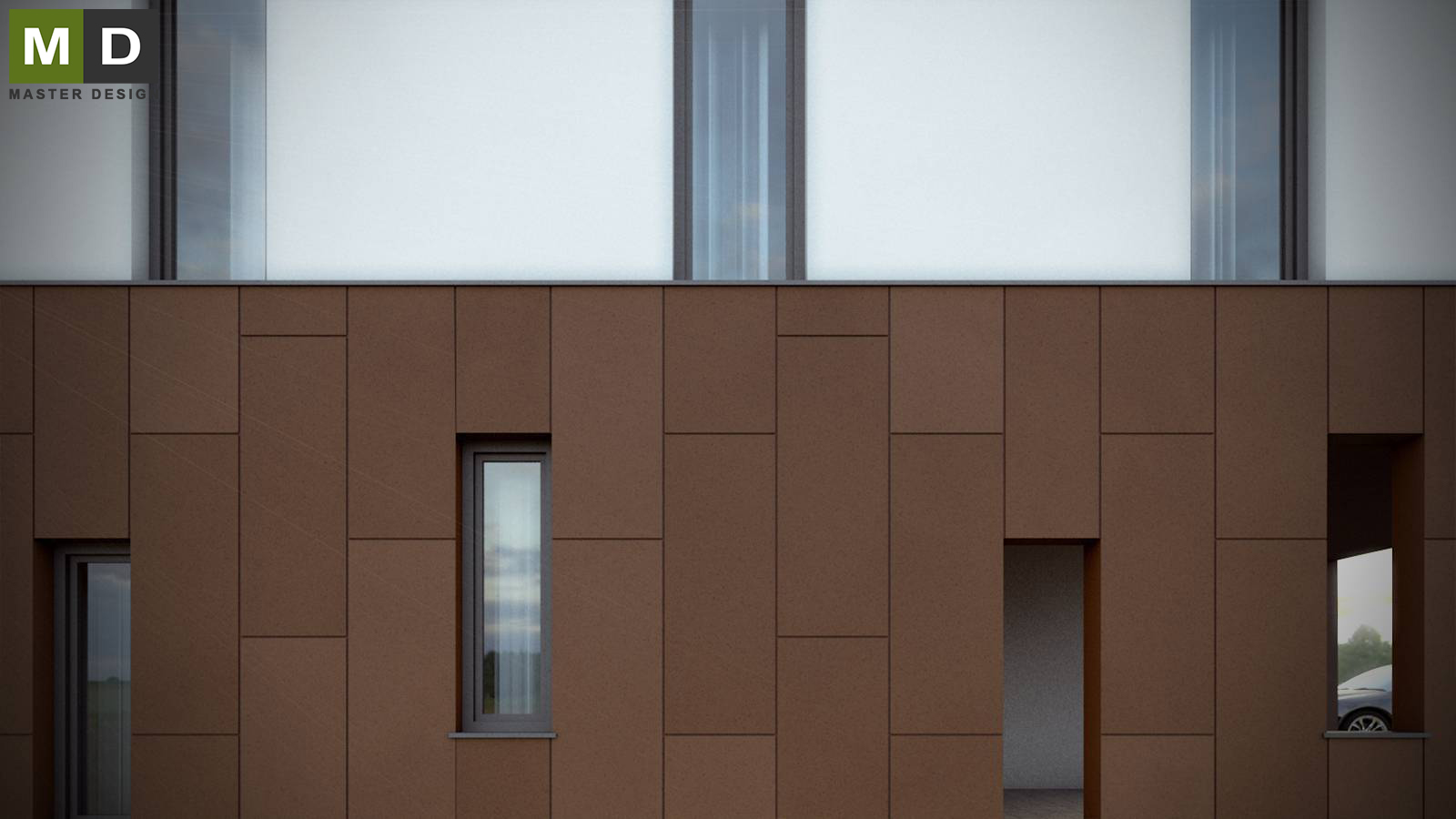 Luxury low energy house with large format tilesMalé Kyšice - visualisation5 Luxury low energy house with large format tilesMalé Kyšice - visualisation5
