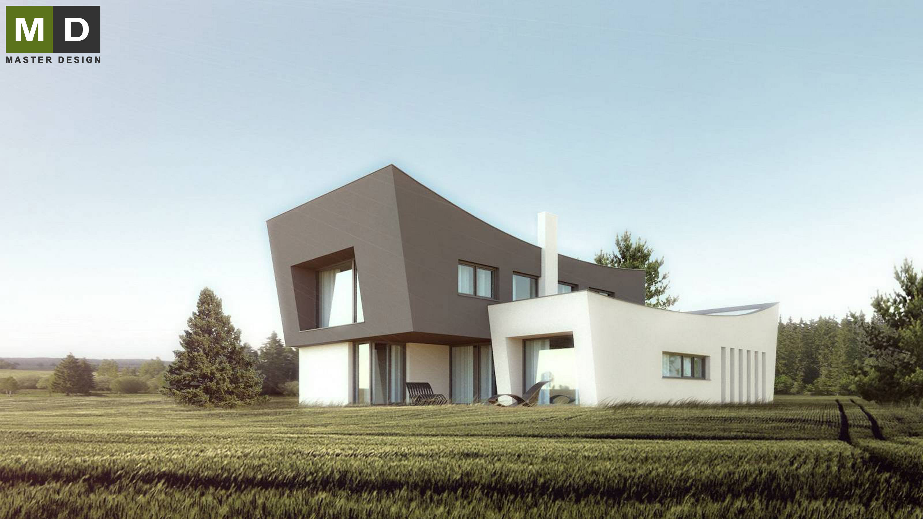 Luxurious atypical house with curved roof - Budišovice u Ostravy